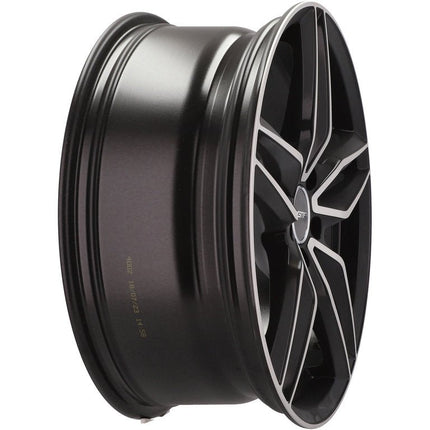 4 Velgen 20 inch FASTEN MB Gepolijst Zwart 5x112 ET35 66.5 Geschikt voor Audi, Volkswagen, Skoda, SEAT - VCTparts.nl