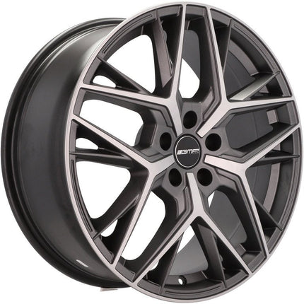 4 Velgen 20 inch LUNICA MGM Gepolijst + Mat Grafiet 5x112 ET30 66.5 Geschikt voor Audi, Volkswagen, Mercedes, Skoda, SEAT - VCTparts.nl
