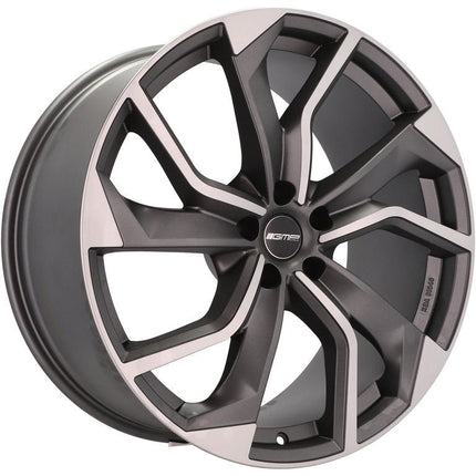 4 Velgen 20 inch REBEL MGM Gepolijst + Mat Grafiet 5x112 ET20 66.5 Geschikt voor Audi, Volkswagen, Mercedes, Skoda, SEAT - VCTparts.nl
