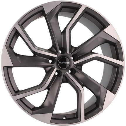 4 Velgen 20 inch REBEL MGM Gepolijst + Mat Grafiet 5x112 ET20 66.5 Geschikt voor Audi, Volkswagen, Mercedes, Skoda, SEAT - VCTparts.nl