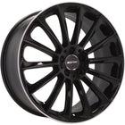 4 Velgen 20 inch STELLAR BLP Zwart met Gepolijste Rand 5x112 ET35 66.5 Geschikt voor Audi, Volkswagen, Mercedes, Skoda, SEAT - VCTparts.nl