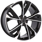 4 Velgen 21 inch B1566 Zwart Gepolijst 5x112 ET31 66.45 J9.0 Geschikt voor Audi, Volkswagen, Mercedes - VCTparts.nl
