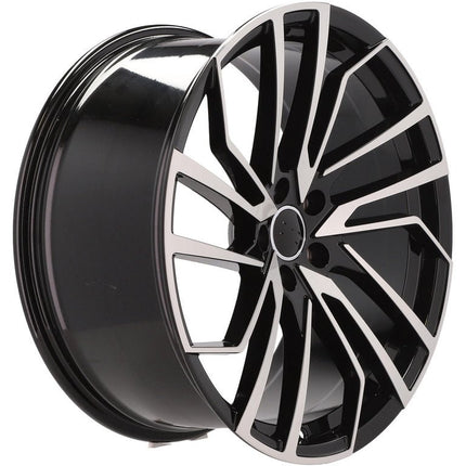 4 Velgen 21 inch B1618 Zwart 5x112 ET28 66.45 J9.0 Geschikt voor Audi, Volkswagen, Mercedes - VCTparts.nl