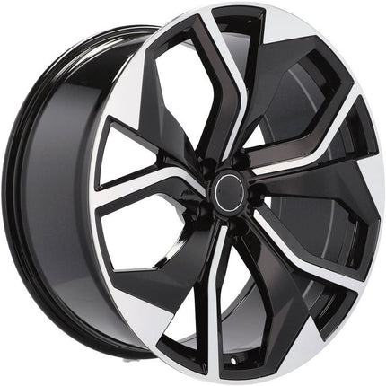 4 Velgen 21 inch B1637 (BK5758) MB Gepolijst + Zwart 5x112 ET20 66.45 Geschikt voor Audi, Volkswagen, Skoda, SEAT - VCTparts.nl