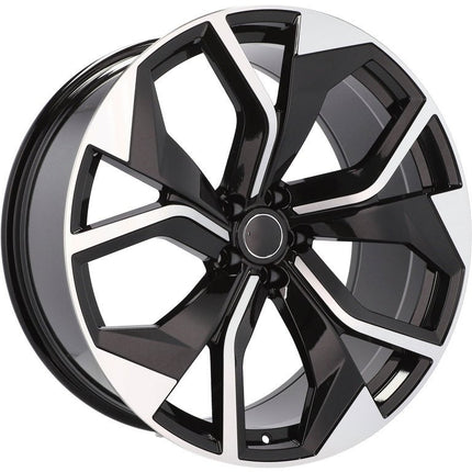 4 Velgen 21 inch B1637 Zwart 5x112 ET31 66.45 J9.5 Geschikt voor Audi, Volkswagen, Mercedes - VCTparts.nl