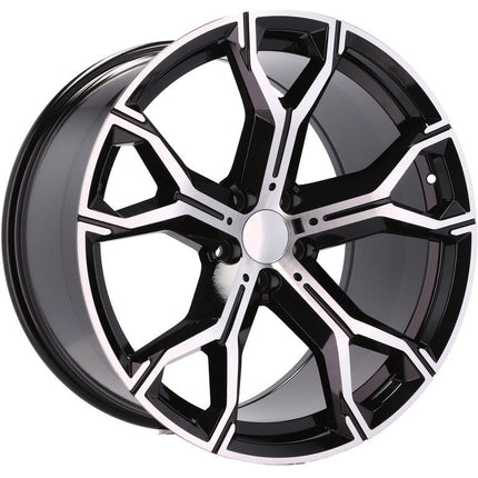 4 Velgen 21 inch B5498 Zwart Gepolijst 5x112 ET37 66.6 J9.5 Geschikt voor Audi, Volkswagen, Mercedes - VCTparts.nl