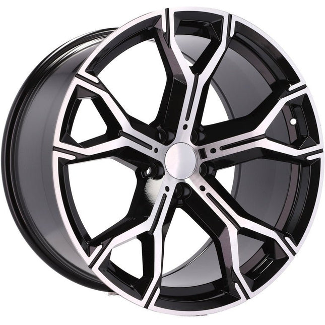 4 Velgen 21 inch B5498 Zwart Gepolijst 5x112 ET37 66.6 J9.5 Geschikt voor Audi, Volkswagen, Mercedes - VCTparts.nl