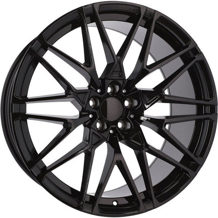 4 Velgen 21 inch B5771 BL Zwart 5x112 ET37 66.6 Geschikt voor Audi, Volkswagen, Skoda, SEAT - VCTparts.nl