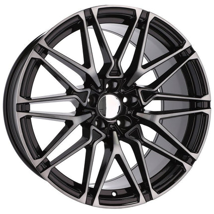 4 Velgen 21 inch B5771 BL Zwart 5x112 ET37 66.6 Geschikt voor Audi, Volkswagen, Skoda, SEAT - VCTparts.nl
