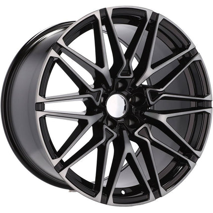 4 Velgen 21 inch B5771 BL Zwart 5x112 ET37 66.6 Geschikt voor Audi, Volkswagen, Skoda, SEAT - VCTparts.nl