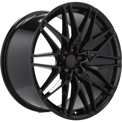4 Velgen 21 inch B5771 BL Zwart 5x112 ET37 66.6 Geschikt voor Audi, Volkswagen, Skoda, SEAT - VCTparts.nl