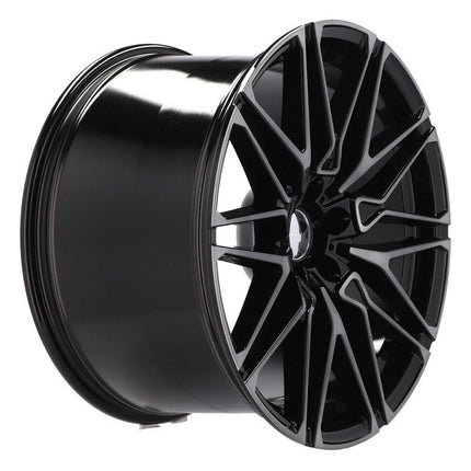4 Velgen 21 inch B5771 BL Zwart 5x112 ET37 66.6 Geschikt voor Audi, Volkswagen, Skoda, SEAT - VCTparts.nl