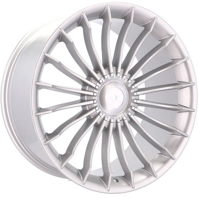 4 Velgen 21 inch BK273 Zilver 5x120 ET25 72.6 J8.5 Geschikt voor BMW, Mercedes, Audi, Volkswagen - VCTparts.nl