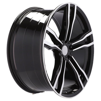 4 Velgen 21 inch BY588 Gepolijst Zwart 5x120 ET45 74.1 J10.5 Geschikt voor BMW, Mercedes, Audi, Volkswagen - VCTparts.nl