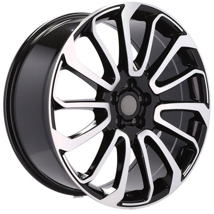 4 Velgen 21 inch BY959 Zwart Gepolijst 5x120 ET49 72.6 J9.5 Geschikt voor BMW, Mercedes, Audi, Volkswagen - VCTparts.nl
