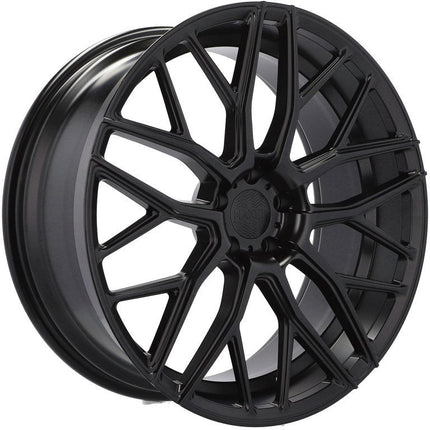4 Velgen 21 inch HX038 Zwart Semi Mat 5x112 ET30 66.5 Geschikt voor Audi, Volkswagen, Mercedes, Skoda, SEAT - VCTparts.nl