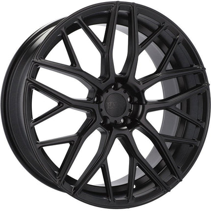 4 Velgen 21 inch HX038 Zwart Semi Mat 5x112 ET30 66.5 Geschikt voor Audi, Volkswagen, Mercedes, Skoda, SEAT - VCTparts.nl