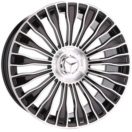 VCTparts 4 Velgen 21 inch I0313 (BY1785) MB Gepolijst + Zwart 5x112 ET34 66.6 Geschikt voor Audi, Volkswagen, Skoda, SEAT Ladnefelgi 6