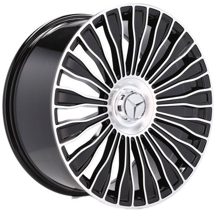 VCTparts 4 Velgen 21 inch I0313 (BY1785) MB Gepolijst + Zwart 5x112 ET34 66.6 Geschikt voor Audi, Volkswagen, Skoda, SEAT Ladnefelgi 5