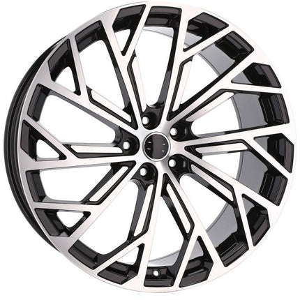 4 Velgen 21 inch I0337 (FBX169) MB Gepolijst + Zwart 5x112 ET37 66.45 Geschikt voor Audi, Volkswagen, Skoda, SEAT - VCTparts.nl