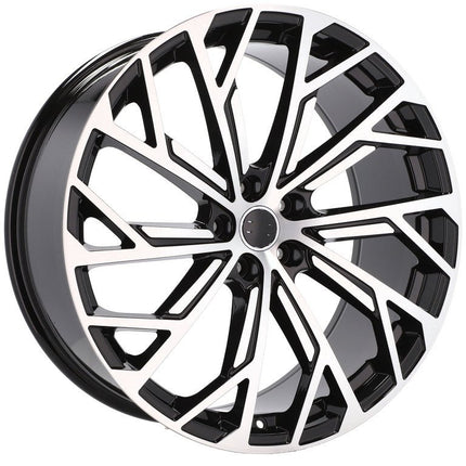 4 Velgen 21 inch I0337 (FBX169) MB Gepolijst + Zwart 5x112 ET37 66.45 Geschikt voor Audi, Volkswagen, Skoda, SEAT - VCTparts.nl