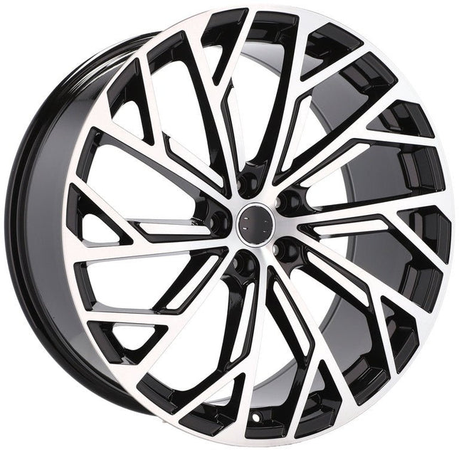 4 Velgen 21 inch I0337 (FBX169) MB Gepolijst + Zwart 5x112 ET37 66.45 Geschikt voor Audi, Volkswagen, Skoda, SEAT - VCTparts.nl