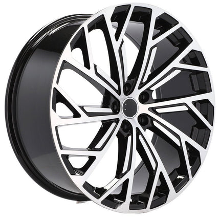 4 Velgen 21 inch I0337 (FBX169) MB Gepolijst + Zwart 5x112 ET37 66.45 Geschikt voor Audi, Volkswagen, Skoda, SEAT - VCTparts.nl