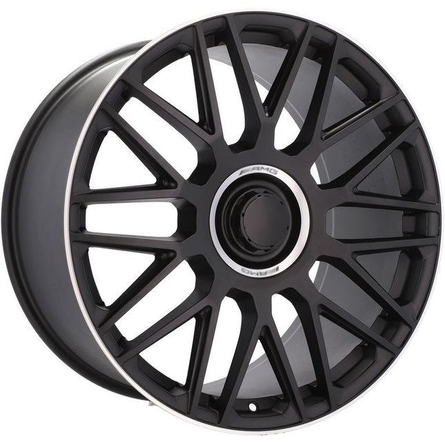4 Velgen 21 inch Y0207 BLHM Zwart Semi Mat 5x112 ET34 66.6 Geschikt voor Audi, Volkswagen, Skoda, SEAT - VCTparts.nl