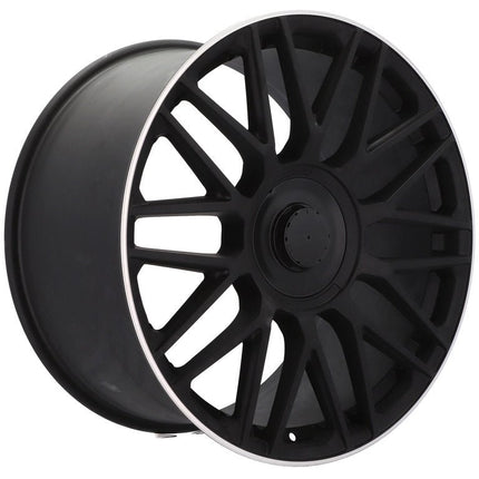 4 Velgen 21 inch Y0207 BLHM Zwart Semi Mat 5x112 ET44 66.6 Geschikt voor Audi, Volkswagen, Skoda, SEAT - VCTparts.nl