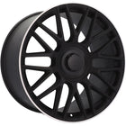 4 Velgen 21 inch Y0207 BLHM Zwart Semi Mat 5x112 ET44 66.6 Geschikt voor Audi, Volkswagen, Skoda, SEAT - VCTparts.nl