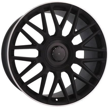 4 Velgen 21 inch Y0207 BLHM Zwart Semi Mat 5x112 ET44 66.6 Geschikt voor Audi, Volkswagen, Skoda, SEAT - VCTparts.nl