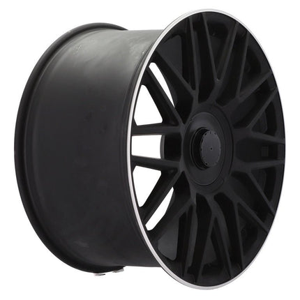 4 Velgen 21 inch Y0207 BLHM Zwart Semi Mat 5x112 ET44 66.6 Geschikt voor Audi, Volkswagen, Skoda, SEAT - VCTparts.nl