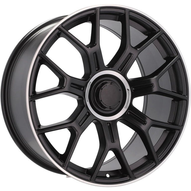 4 Velgen 21 inch Y1188 Zwart Semi Mat 5x112 ET40 66.6 J8.5 Geschikt voor Audi, Volkswagen, Mercedes - VCTparts.nl