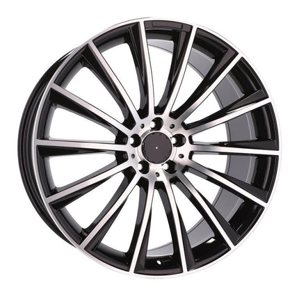 4 Velgen 22 inch B1048 MB Gepolijst Zwart 5x112 ET46 66.6 Geschikt voor Audi, Volkswagen, Skoda, SEAT - VCTparts.nl