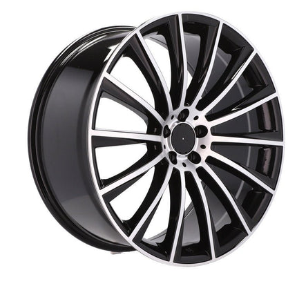 4 Velgen 22 inch B1048 MB Gepolijst Zwart 5x112 ET46 66.6 Geschikt voor Audi, Volkswagen, Skoda, SEAT - VCTparts.nl