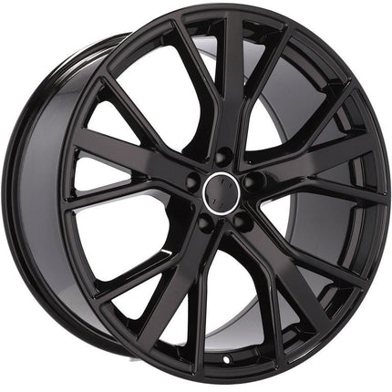 4 Velgen 22 inch B5131 (A5383) BL Zwart 5x112 ET21 66.45 Geschikt voor Audi, Mercedes, Porsche, Volkswagen - VCTparts.nl