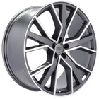 4 Velgen 22 inch B5131 (A5383) MGHM Gepolijst Grafiet Half Mat 5x112 ET21 66.45 Geschikt voor Audi, Mercedes, Porsche, Volkswagen - VCTparts.nl