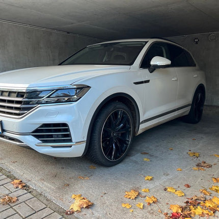 4 Velgen 22 inch H5060 BLP Zwart + Gepolijste Rand 5x112 ET20 66.45 Geschikt voor Audi, Volkswagen, Mercedes, Porsche - VCTparts.nl