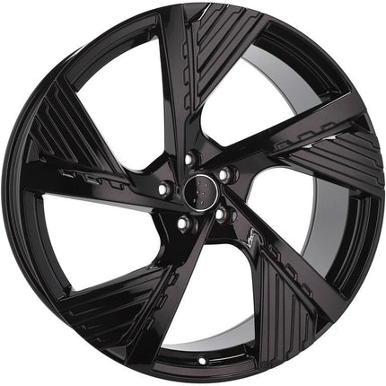 4 Velgen 22 inch I5639 BL Zwart 5x112 ET36 66.45 Geschikt voor Audi, Volkswagen, Mercedes, Porsche - VCTparts.nl