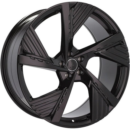 4 Velgen 22 inch I5639 BL Zwart 5x112 ET36 66.45 Geschikt voor Audi, Volkswagen, Mercedes, Porsche - VCTparts.nl
