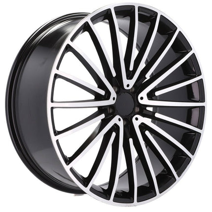 4 Velgen 22 inch MR532 (IN0235) MB Gepolijst Zwart 5x112 ET32 66.6 Geschikt voor Audi, Volkswagen, Mercedes, Porsche - VCTparts.nl
