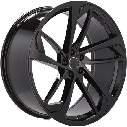 4 Velgen 22 inch XE139 (IN5445) BL Zwart 5x112 ET26 66.45 Geschikt voor Audi, Volkswagen, Mercedes, Porsche - VCTparts.nl