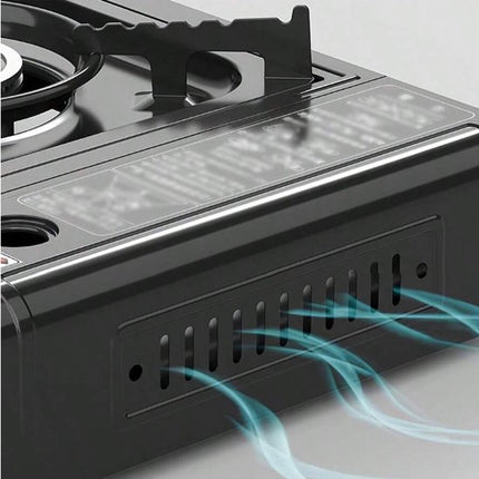 Draagbaar ReadyNest Nood Gasstel Campingkooktoestel met 4x Butaangas – Ideaal voor Noodpakket, Prepping en Buitenavonturen