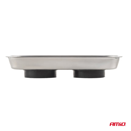 AMiO Magnetische Onderdelenbak RVS 150x65x27mm Rechthoekige Magneetschaal