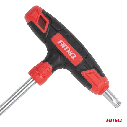 AMiO T-Greep Torxsleutel Set 8-delig CR-V Haakse Torx Sleutels T10-T50