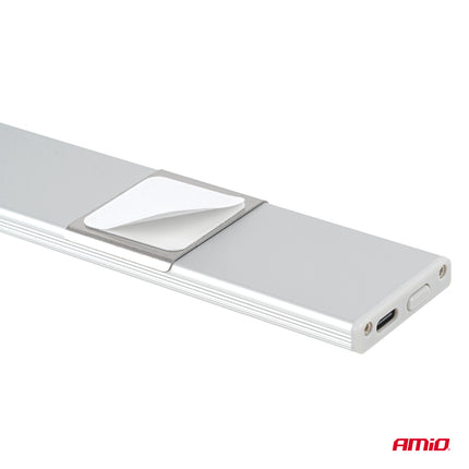 AMiO Oplaadbare Magnetische Sensor LED Lamp Klein 1.2W 1000mAh – Draadloze Bewegingssensor Verlichting USB-C Kast Gang