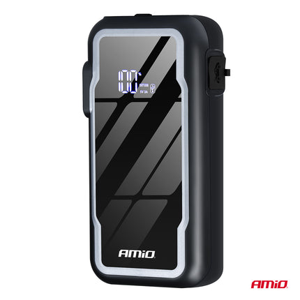 AMiO Portable 3-in-1 Jump Starter LED Powerbank – 12V 12Ah – 1600A – Compact en Krachtig