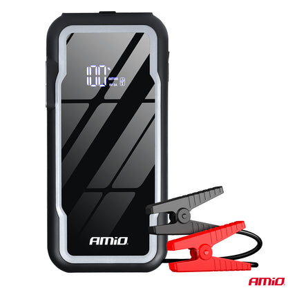 AMiO Portable 3-in-1 Jump Starter LED Powerbank – 12V 12Ah – 1600A – Compact en Krachtig