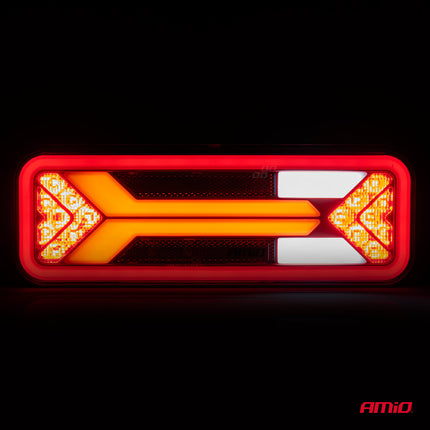 AMiO RCL-09-L Dynamische LED Achterlicht – Links Multifunctionele Vrachtwagenverlichting Aanhanger Bus Achterlamp - VCTparts.nl