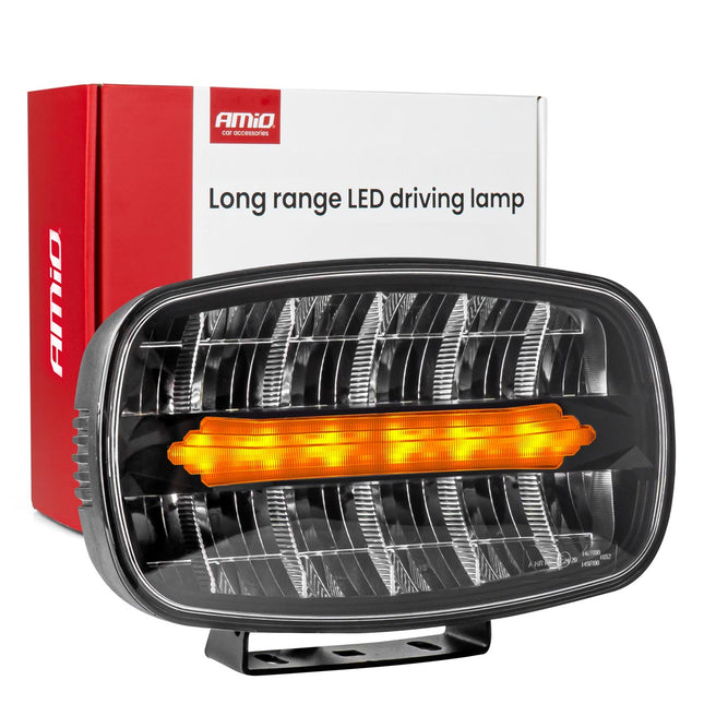 AMiO LED Werklicht Verstraler Ovaal 109W 12V-24V Lange-afstandslamp met Positielicht voor Vrachtwagen, Offroad, Bouw en Landbouw